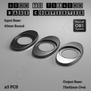 Round To Oval Bases Size Converters 3d Print Full Range - Only-Games