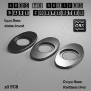 Round To Oval Bases Size Converters 3d Print Full Range - Only-Games