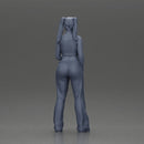 Chola girl with pigtails standing in flared pants - Only-Games