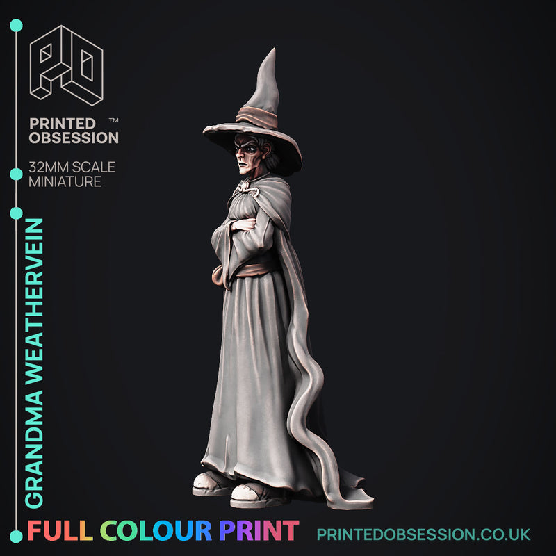 Grandmar Weathervein - Black Witch - Pre-coloured - 32mm scale - Only-Games