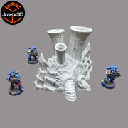 Hive Smokestack #1 - 28mm Wargaming Scatter Terrain Scenery Tabletop - Only-Games