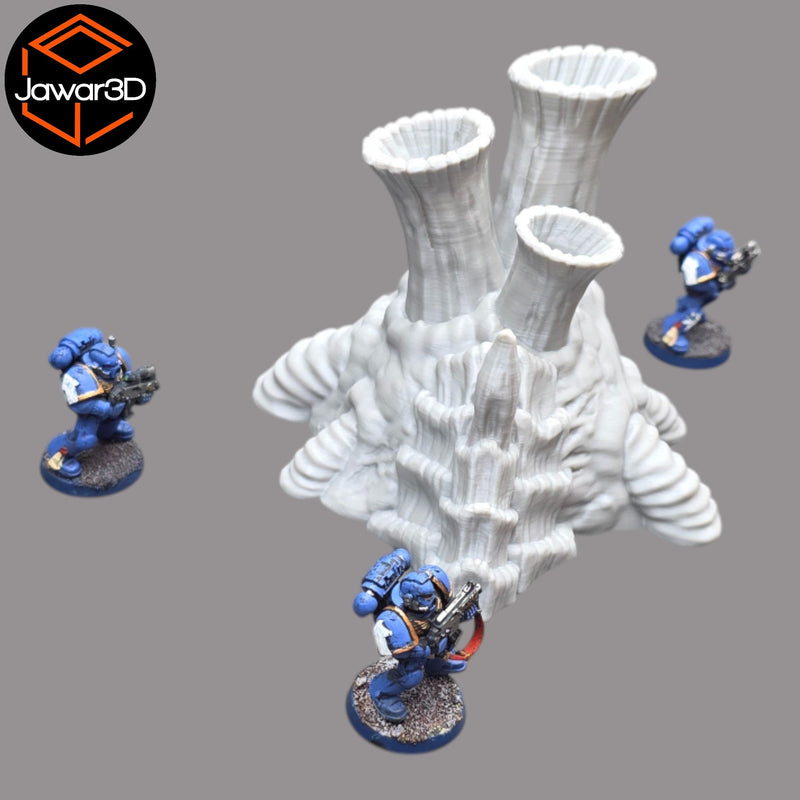 Hive Smokestack #1 - 28mm Wargaming Scatter Terrain Scenery Tabletop - Only-Games