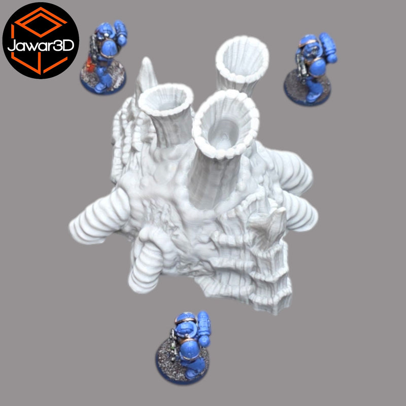Hive Smokestack #1 - 28mm Wargaming Scatter Terrain Scenery Tabletop - Only-Games