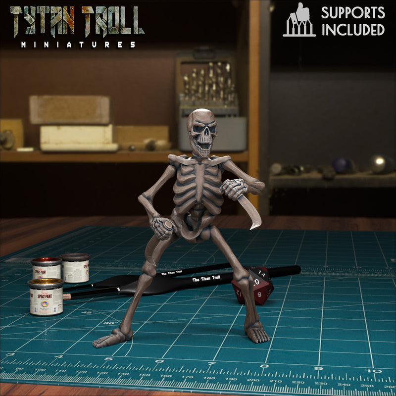 Skeleton 01 - TytanTroll Miniatures - DnD - Fantasy