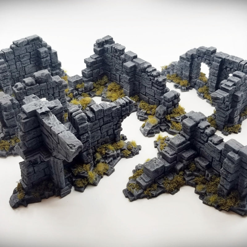 Basic Corner Wall B: Ancient Ruins Terrain Set - Only-Games