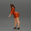 Beautiful girl in Dress Leaning on the Car - Only-Games