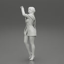 girl in christmas costume standing and posing - Only-Games