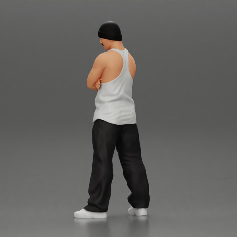 gangster homie arms crossed in hat - Only-Games