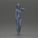 Naked girl places her hand on her neck - Only-Games