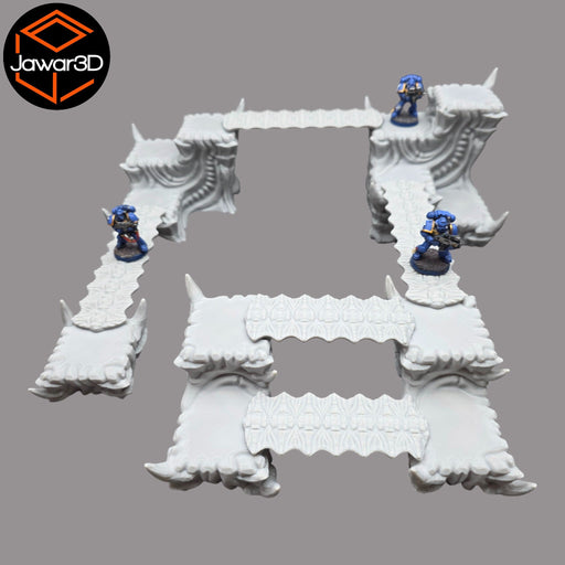 Hive Platforms - 28mm Wargaming Scatter Terrain Scenery Tabletop - Only-Games