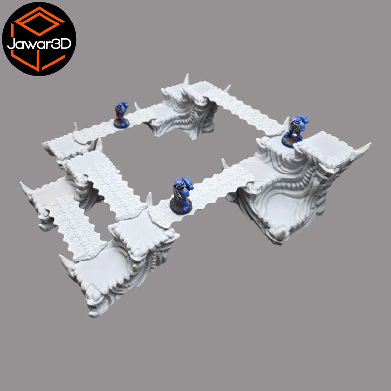 Hive Platforms - 28mm Wargaming Scatter Terrain Scenery Tabletop - Only-Games