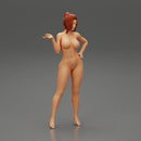 Naked girl standing and put hand on hip - Only-Games
