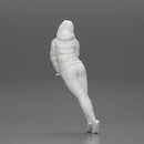 beautiful Asian girl in  jacket leaning with her hands on the car - Only-Games