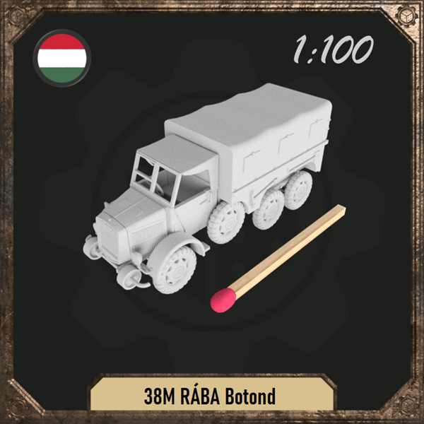 1/100 38M RÁBA Botond truck with tarp