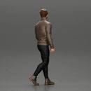 Stylish Man Walking in Turtleneck - Only-Games