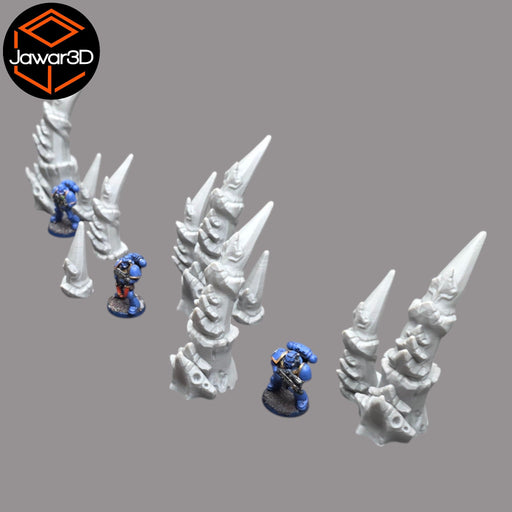 Hive Spike Set - 28mm Wargaming Scatter Terrain Scenery Tabletop - Only-Games