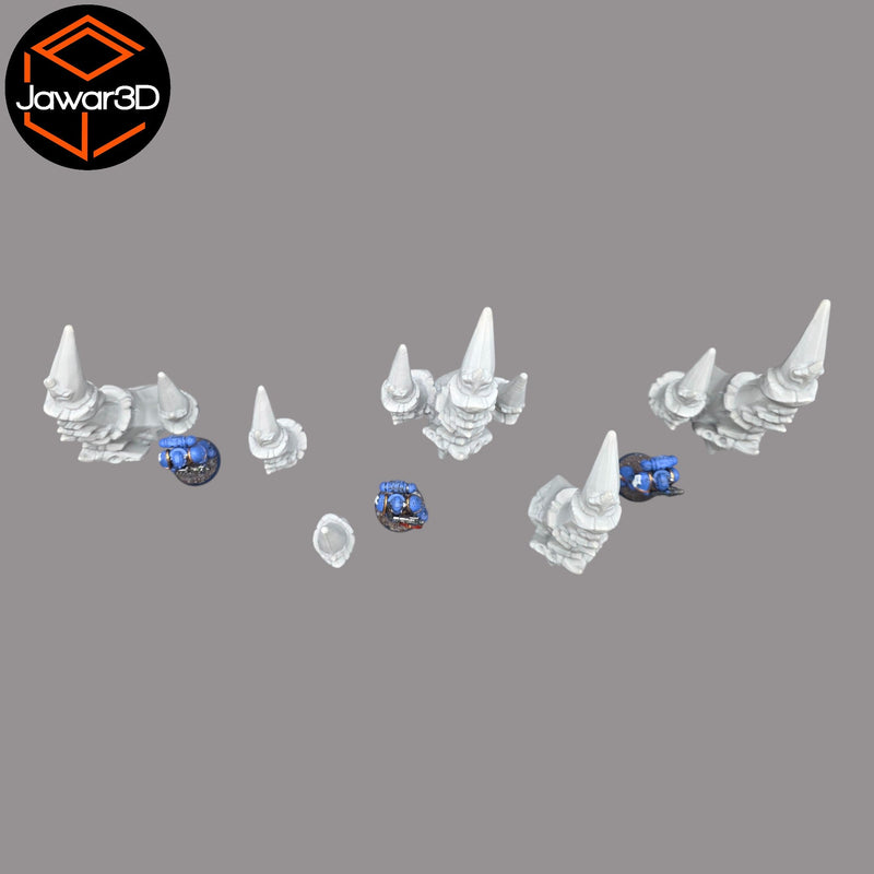 Hive Spike Set - 28mm Wargaming Scatter Terrain Scenery Tabletop - Only-Games
