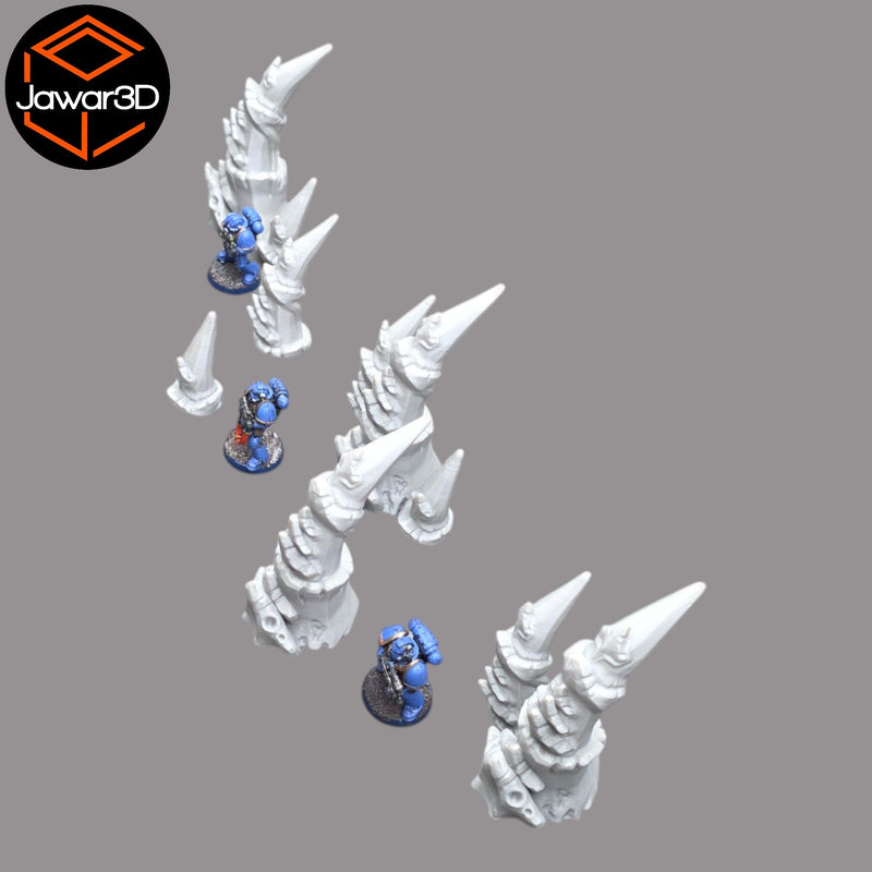Hive Spike Set - 28mm Wargaming Scatter Terrain Scenery Tabletop - Only-Games