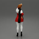 girl in christmas costume standing and posing - Only-Games
