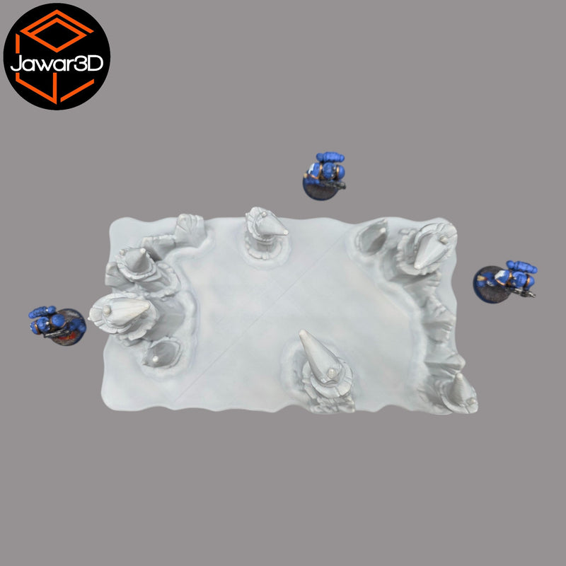 Hive Floor #3 - 28mm Wargaming Scatter Terrain Scenery Tabletop - Only-Games