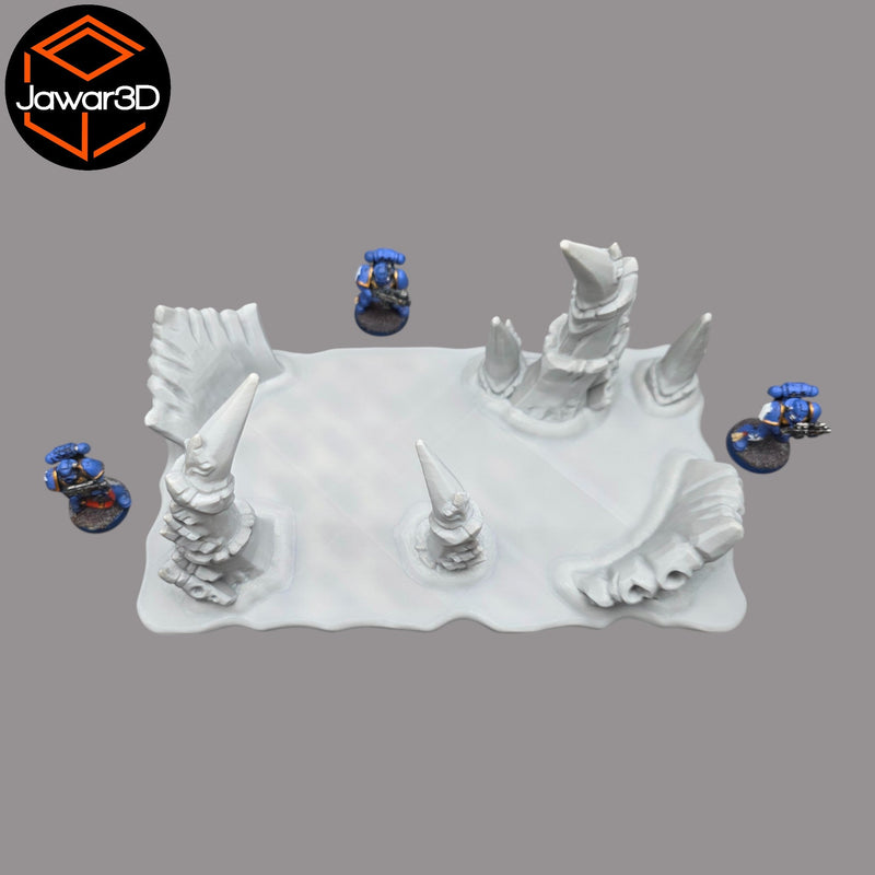 Hive Floor #4 - 28mm Wargaming Scatter Terrain Scenery Tabletop - Only-Games