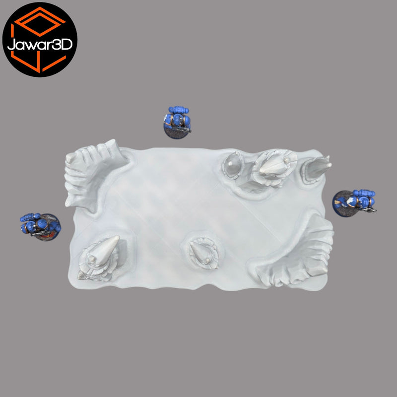 Hive Floor #4 - 28mm Wargaming Scatter Terrain Scenery Tabletop - Only-Games