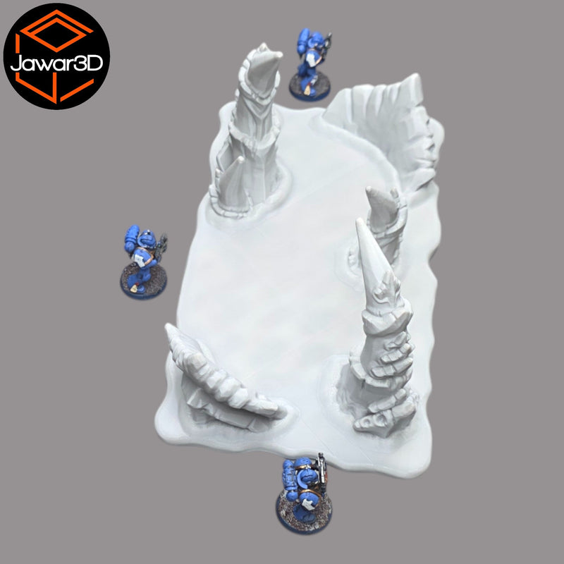 Hive Floor #4 - 28mm Wargaming Scatter Terrain Scenery Tabletop - Only-Games