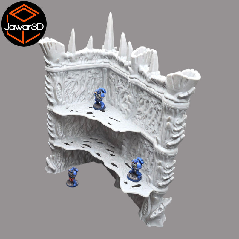 Hive Ruins #1 - 28mm Wargaming Scatter Terrain Scenery Tabletop - Only-Games