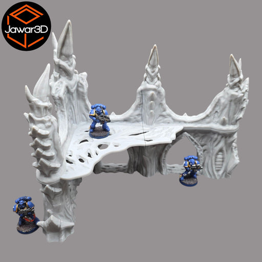 Hive Ruins #2 - 28mm Wargaming Scatter Terrain Scenery Tabletop - Only-Games
