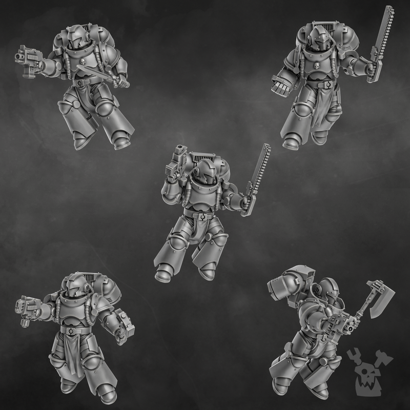 Space Knights Storm Squad with Jetpacks x5