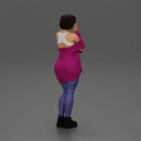 pretty girl with short hair posing in a sweater - Only-Games