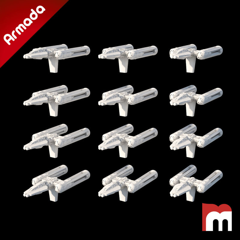 (Armada) 12x Resistance Y-Wing - Only-Games