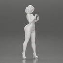 Attractive girl in mini dress and heels Leaning Against car - Only-Games