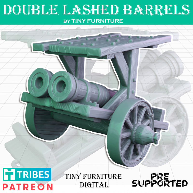 Double Lashed Barrels  (Medieval Artillery) - Only-Games