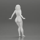 Naked lowrider chola girl is leaning against the car - Only-Games