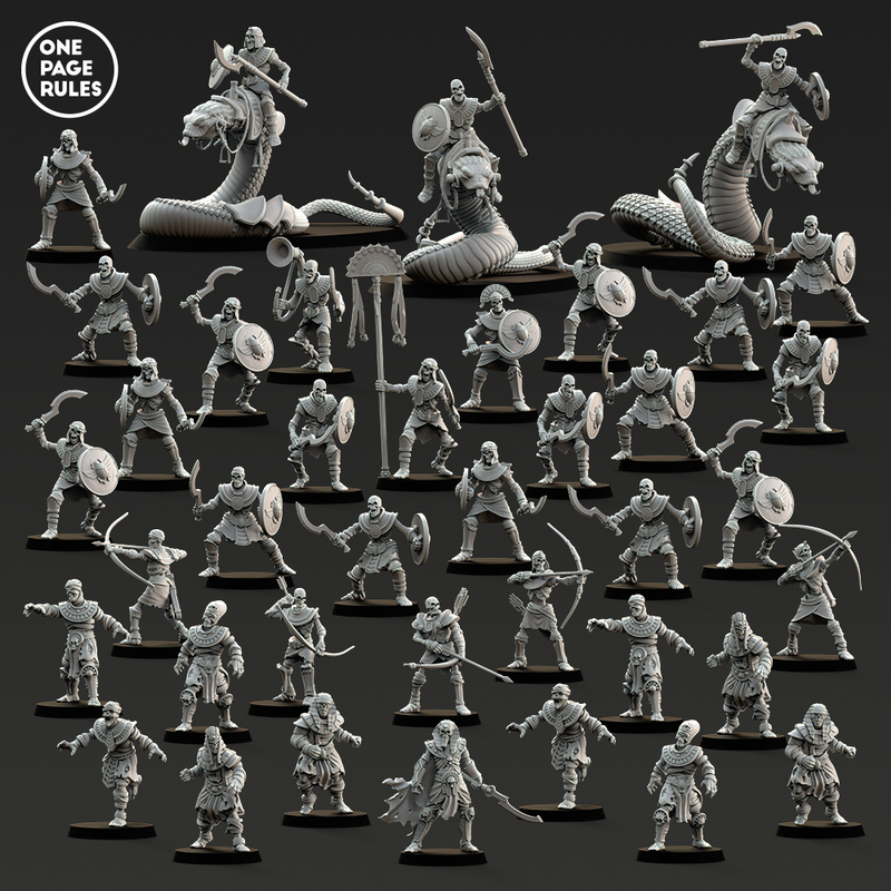 Mummified Undead Army Starter (39 Models) - Only-Games