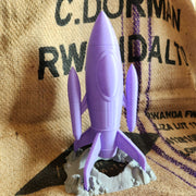 Retro Rocket Dice Tower - Chonky Dice Size (Designed by FatesEnd) - Only-Games