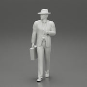Businessman Walking and Holding His Briefcase - Only-Games