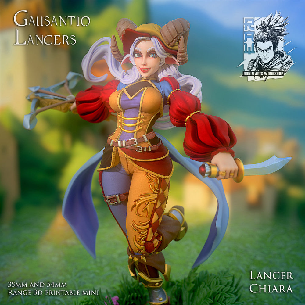 Chiara the Lancer - landsknecht style guard - Ronin Arts Workshop