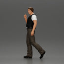 gangster in a head scarf and vest walking - Only-Games