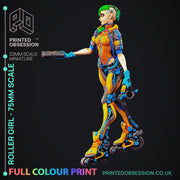 Roller Girl - 75mm scale Cyberpunk model - Only-Games