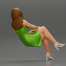 girl in dress sitting on a bench with his boyfriend in the park - Only-Games