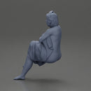 fat girl sitting after a shower wrapped in a towel - Only-Games