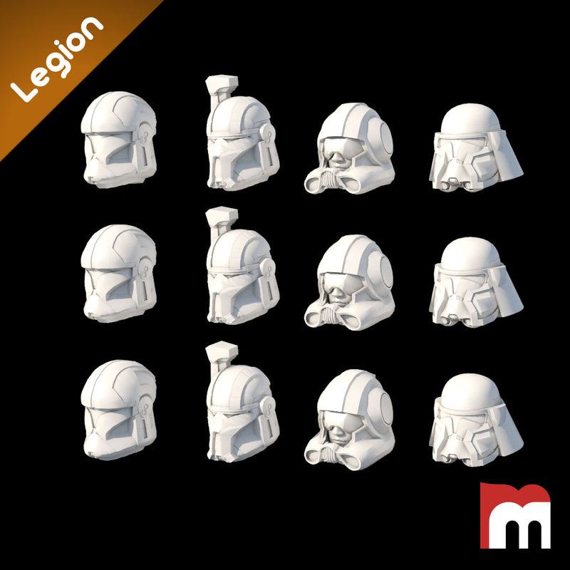 (Legion) 12x Clone Special Units Helmets