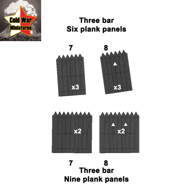 Three bar panels pointed - Only-Games