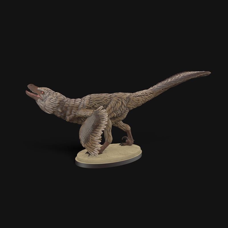 Velociraptor sneaking up 1-20 scale colored - Only-Games