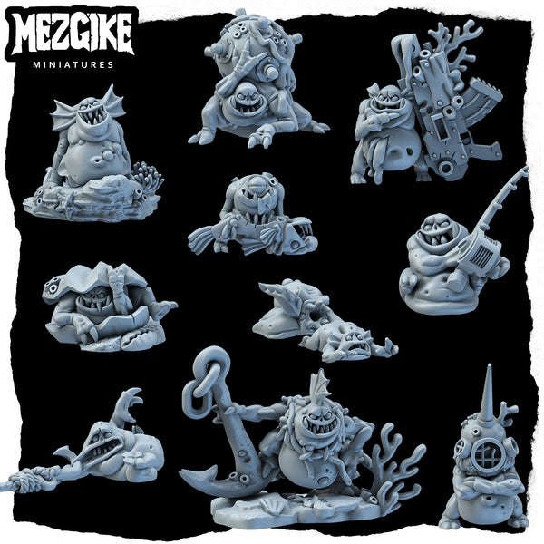 Dredgie characters (10 physical miniatures)