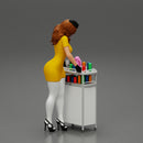 2 Sexy flight attendant serving drinks to passengers on board - Only-Games