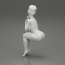 Naked Girl sitting and enjoying - Only-Games