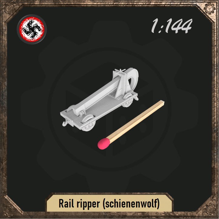 1/144 Rail ripper (Schienenwolf) - B-Plan - Miniatures by Only-Games.co